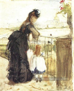 Berthe Morisot œuvres - Sur le balcon Berthe Morisot